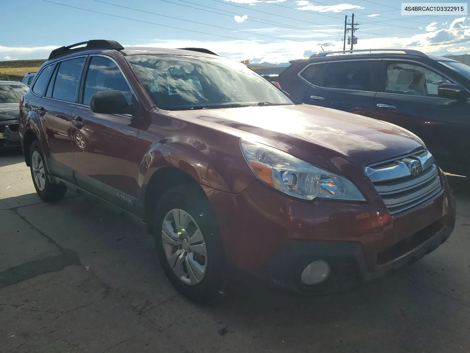 2013 Subaru Outback 2.5I VIN: 4S4BRCAC1D3322915 Lot: 68954834