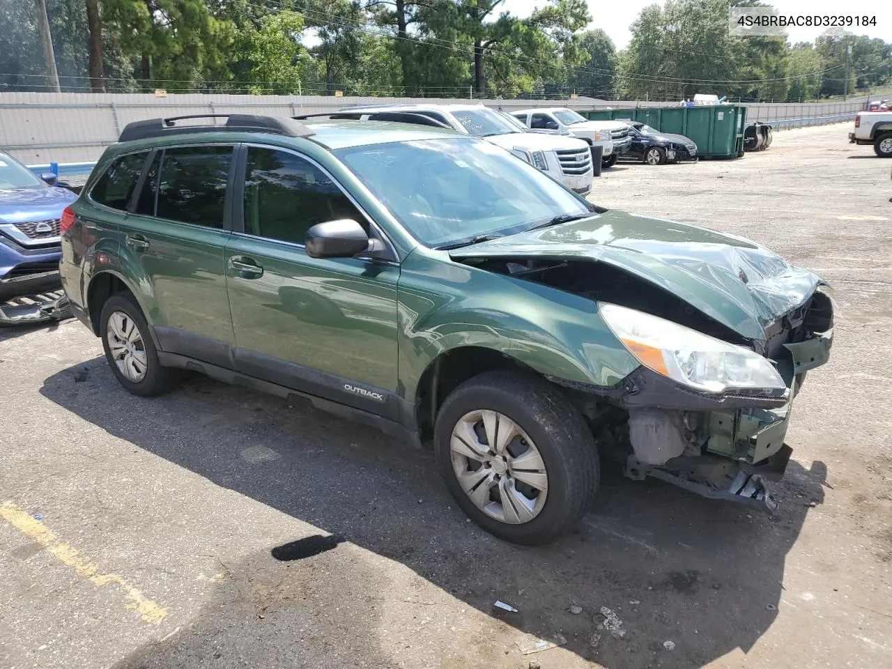 4S4BRBAC8D3239184 2013 Subaru Outback 2.5I