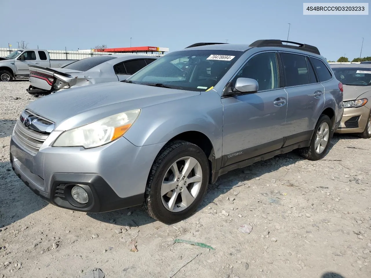 2013 Subaru Outback 2.5I Premium VIN: 4S4BRCCC9D3203233 Lot: 70478694