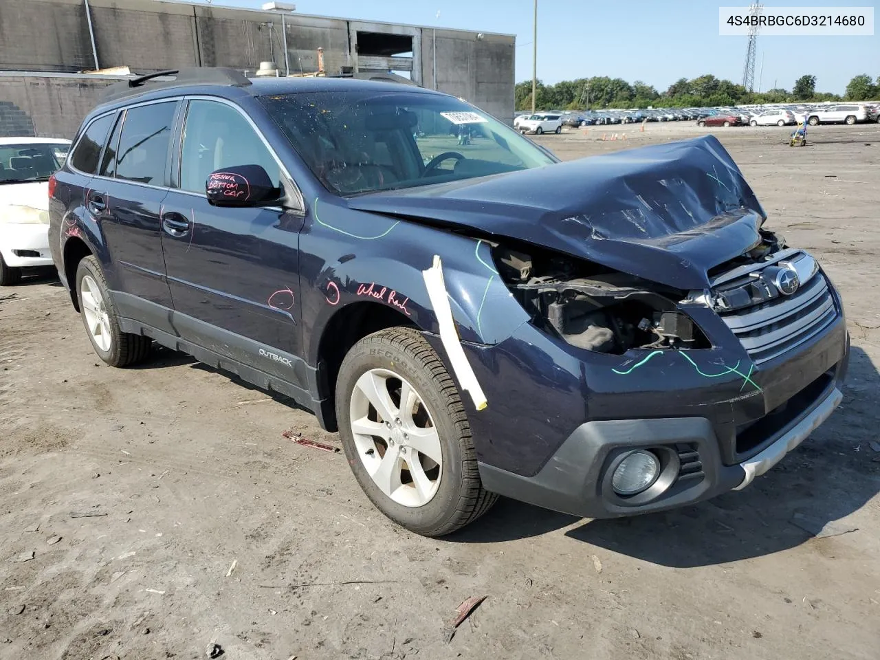 2013 Subaru Outback 2.5I Premium VIN: 4S4BRBGC6D3214680 Lot: 70657084