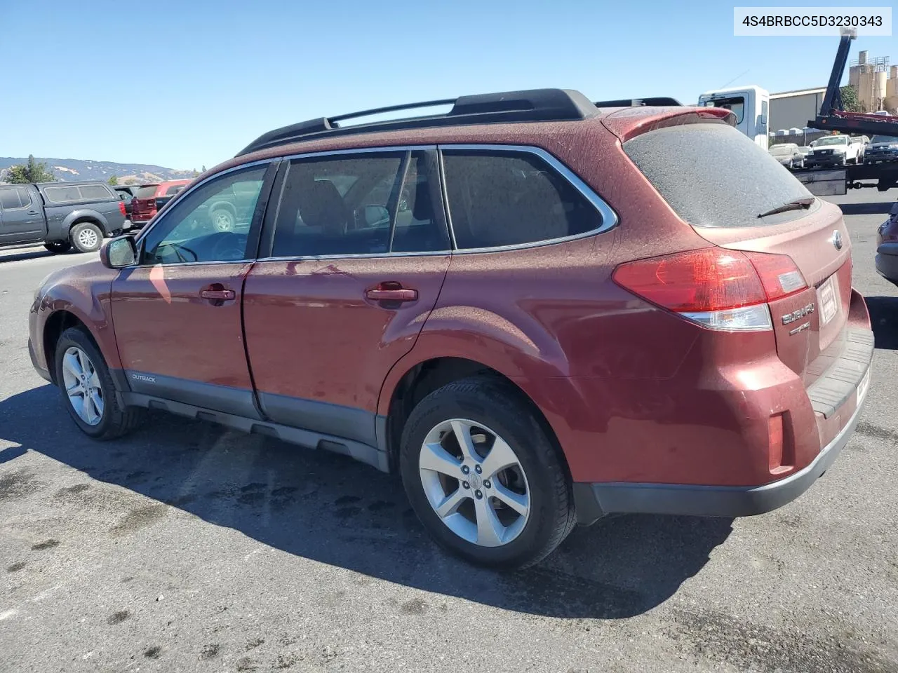 2013 Subaru Outback 2.5I Premium VIN: 4S4BRBCC5D3230343 Lot: 71400554