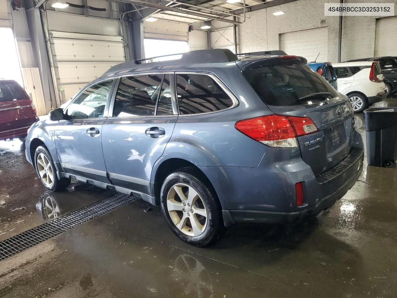 2013 Subaru Outback 2.5I Premium VIN: 4S4BRBCC3D3253152 Lot: 72155804