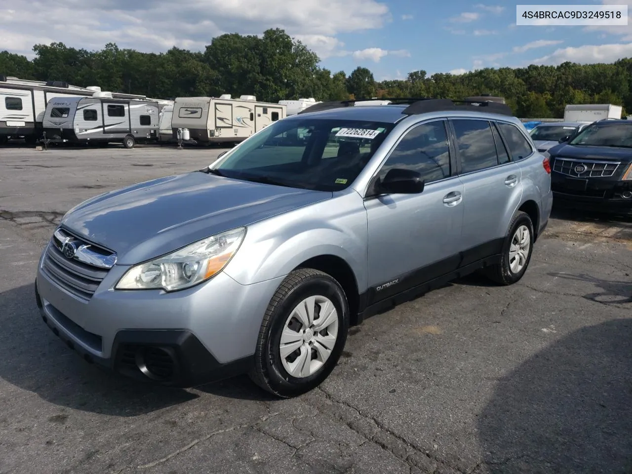 2013 Subaru Outback 2.5I VIN: 4S4BRCAC9D3249518 Lot: 72262814