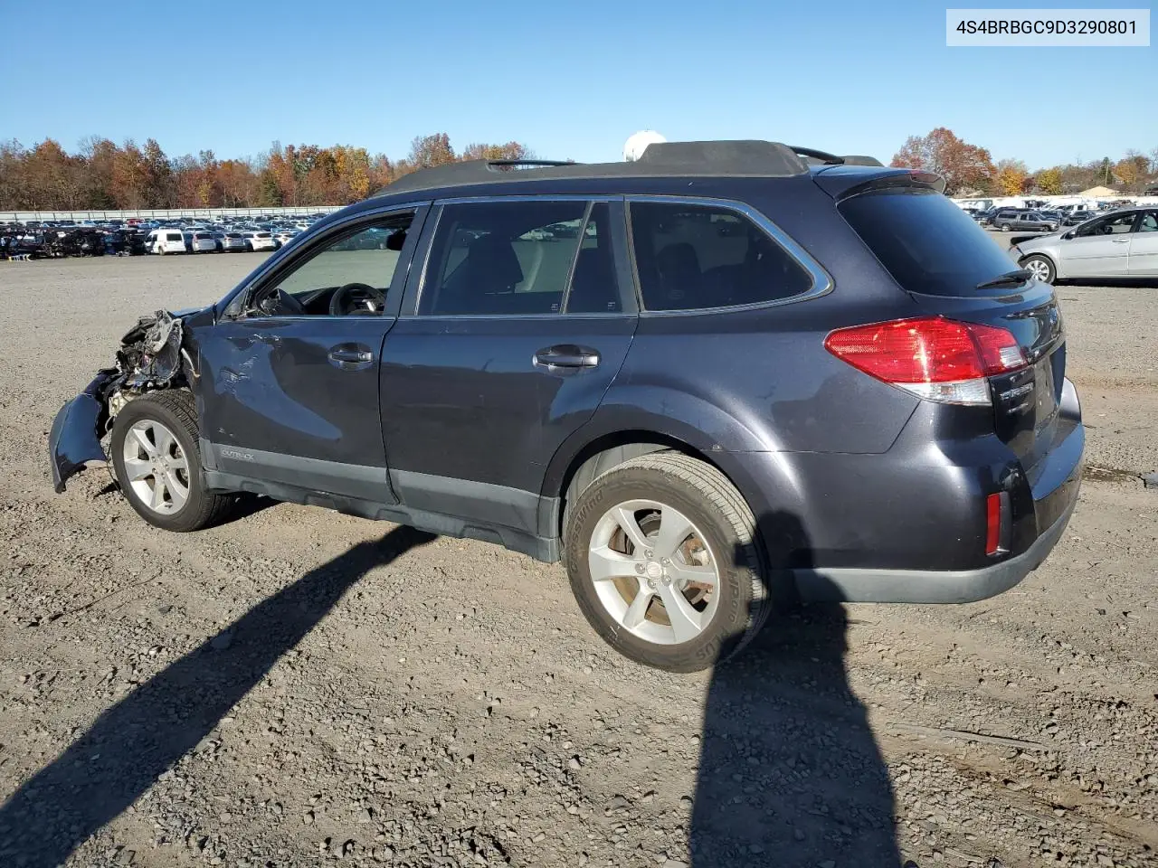 4S4BRBGC9D3290801 2013 Subaru Outback 2.5I Premium