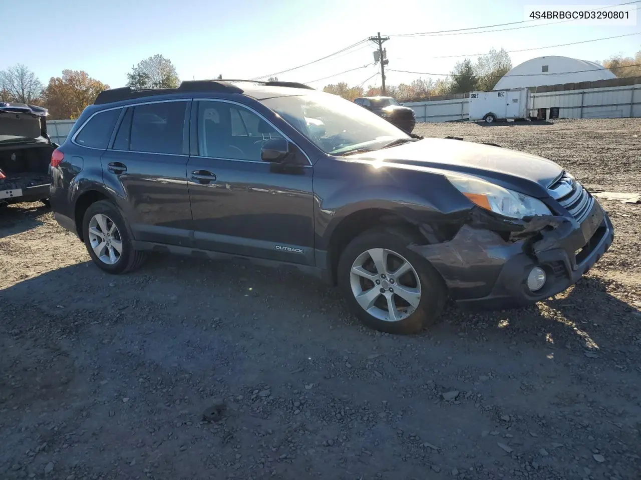 4S4BRBGC9D3290801 2013 Subaru Outback 2.5I Premium