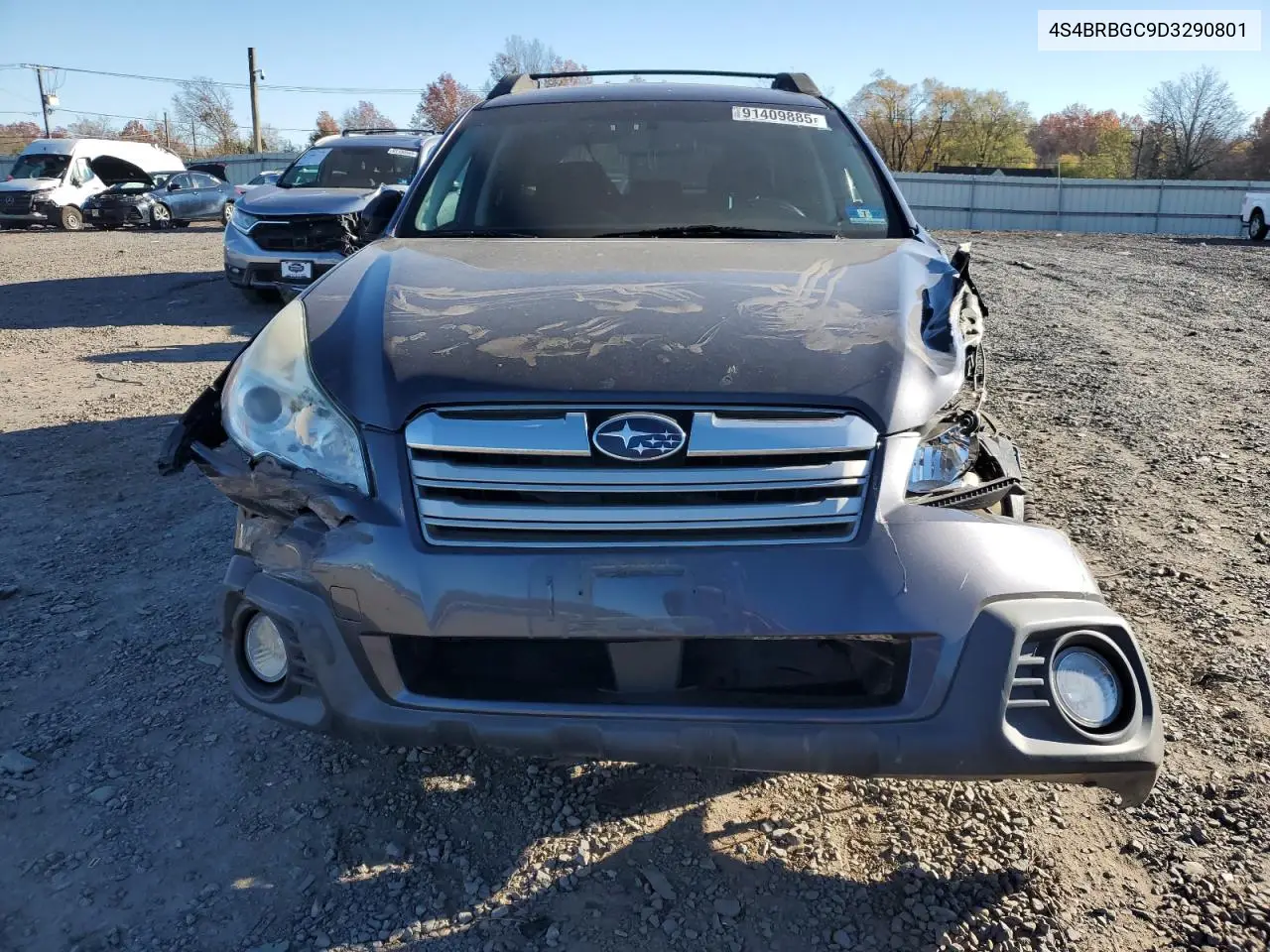 4S4BRBGC9D3290801 2013 Subaru Outback 2.5I Premium