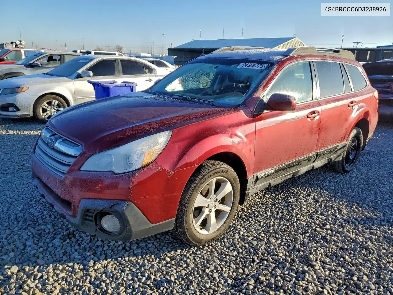 4S4BRCCC6D3238926 2013 Subaru Outback 2.5I Premium