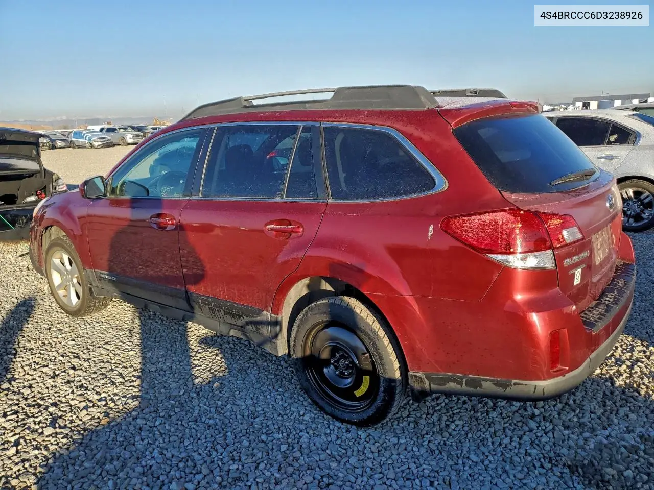 4S4BRCCC6D3238926 2013 Subaru Outback 2.5I Premium