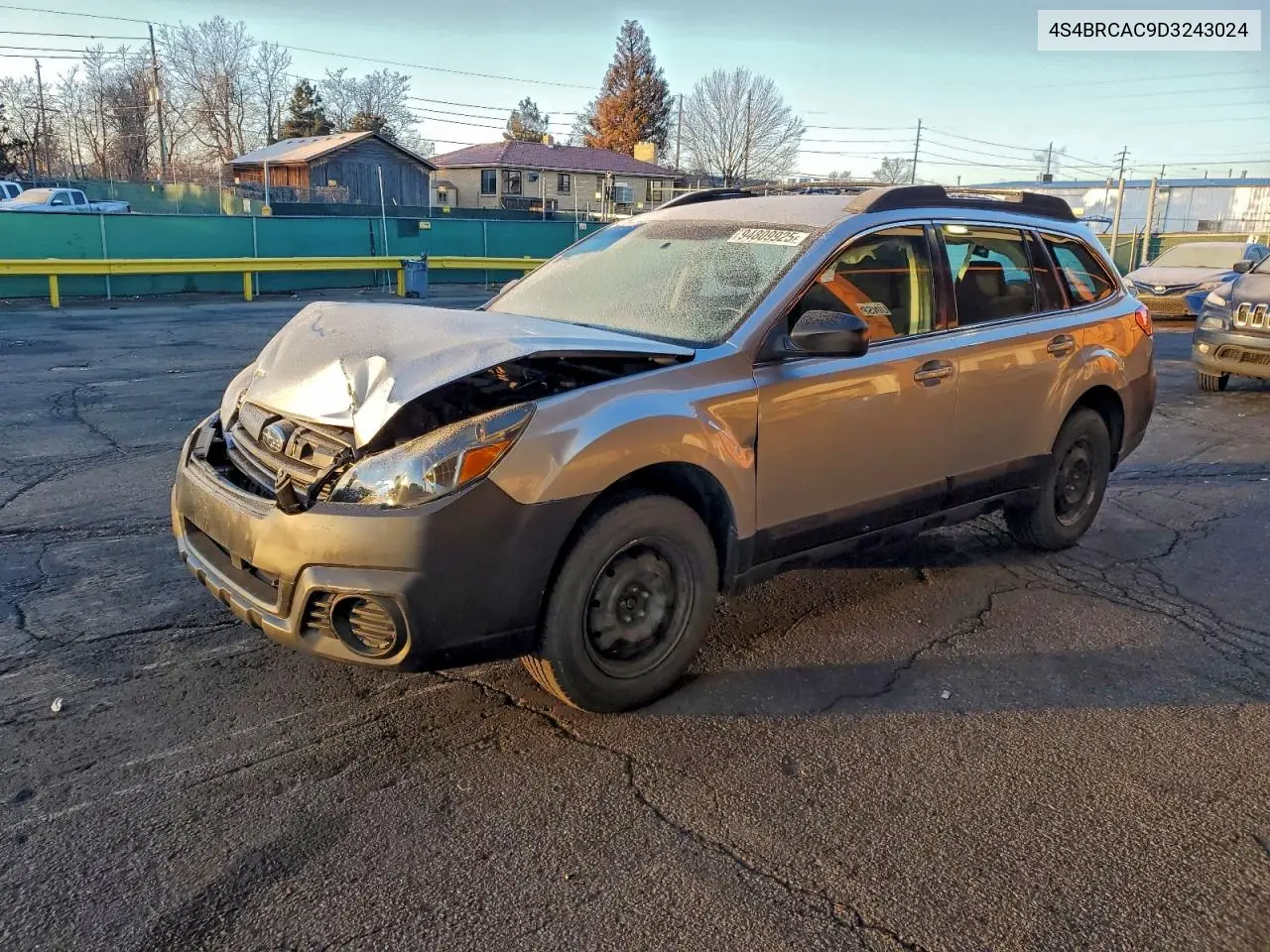 4S4BRCAC9D3243024 2013 Subaru Outback 2.5I