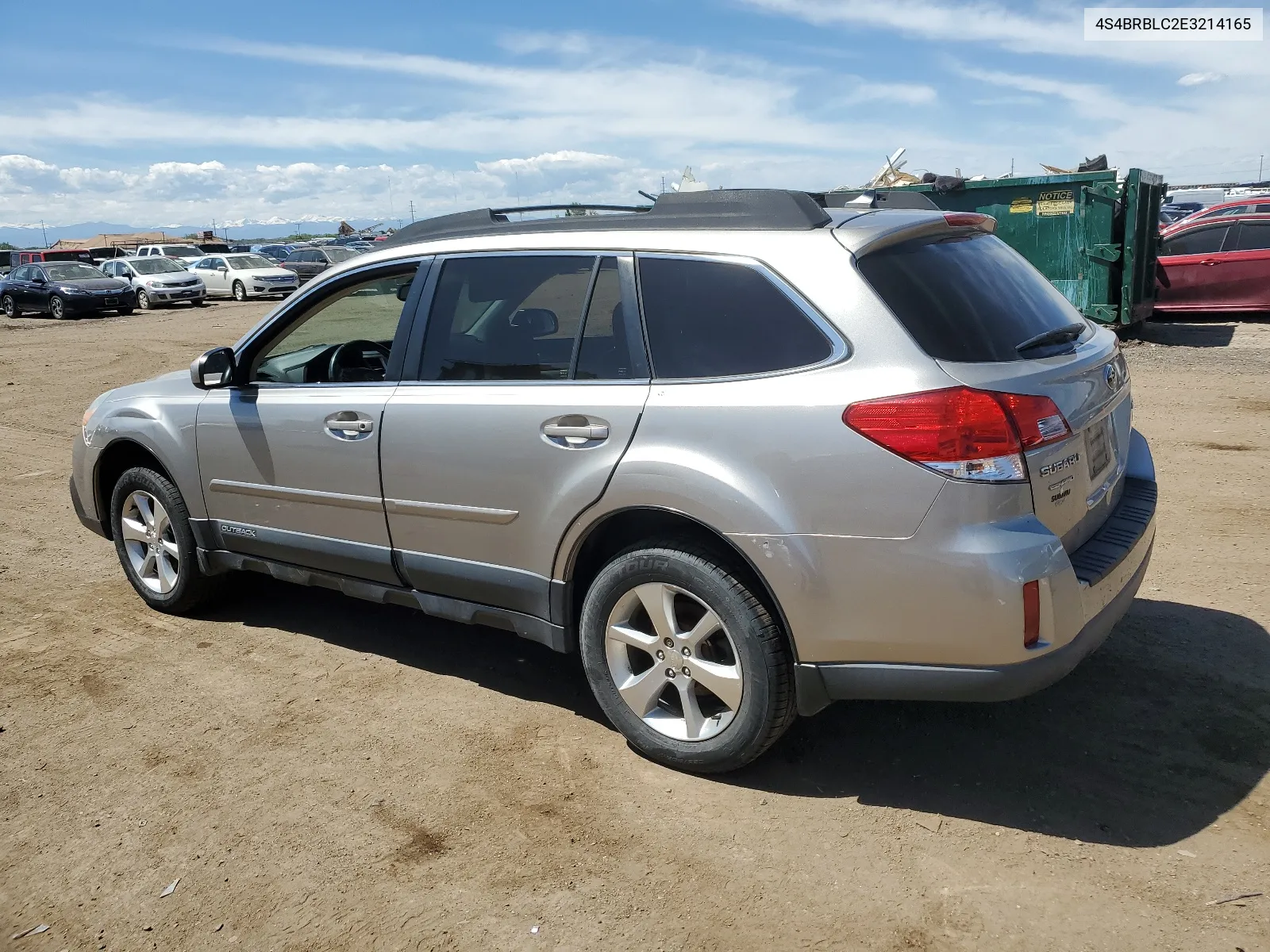 2014 Subaru Outback 2.5I Limited VIN: 4S4BRBLC2E3214165 Lot: 54207214