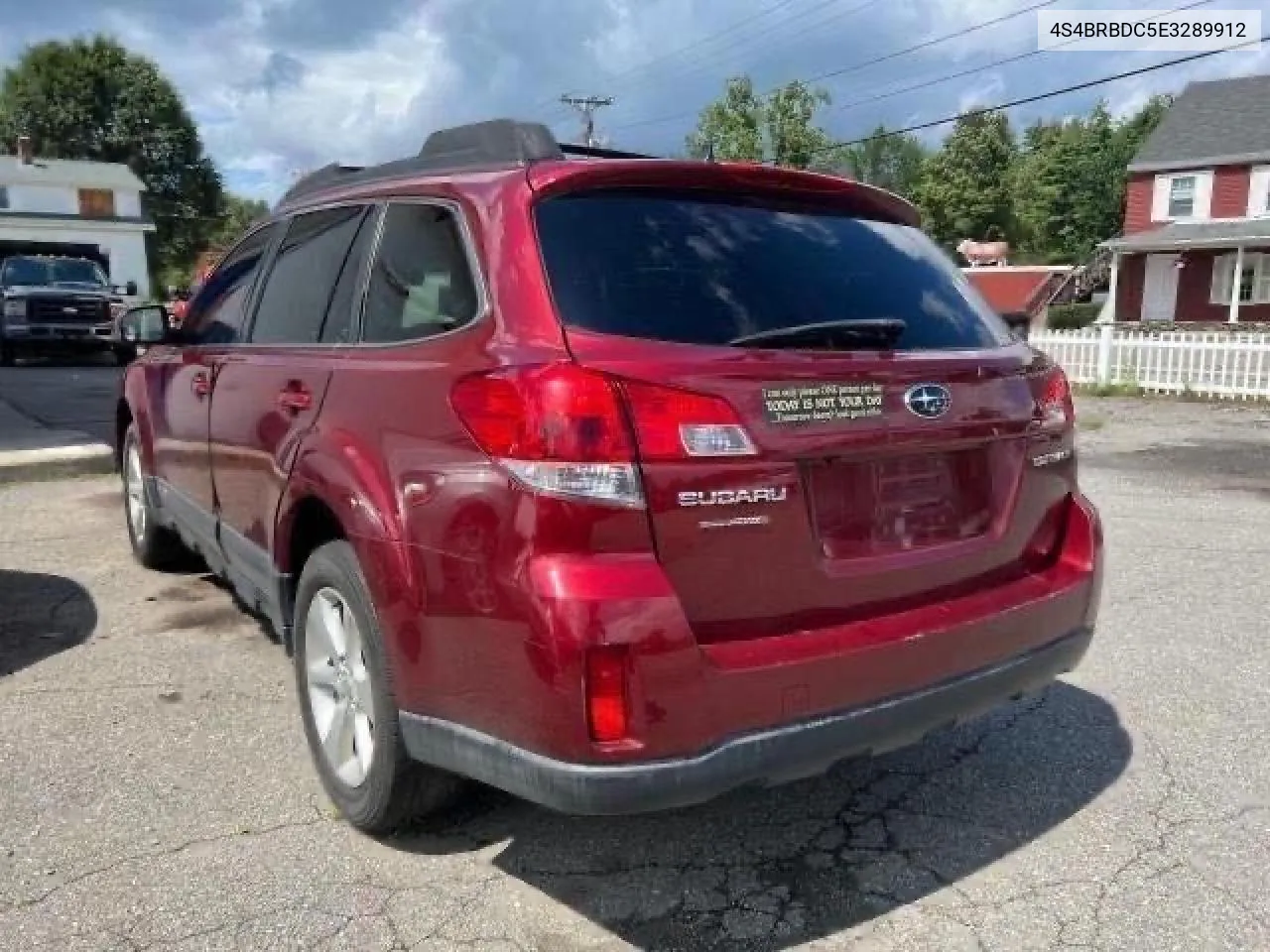 2014 Subaru Outback 2.5I Premium VIN: 4S4BRBDC5E3289912 Lot: 56944444