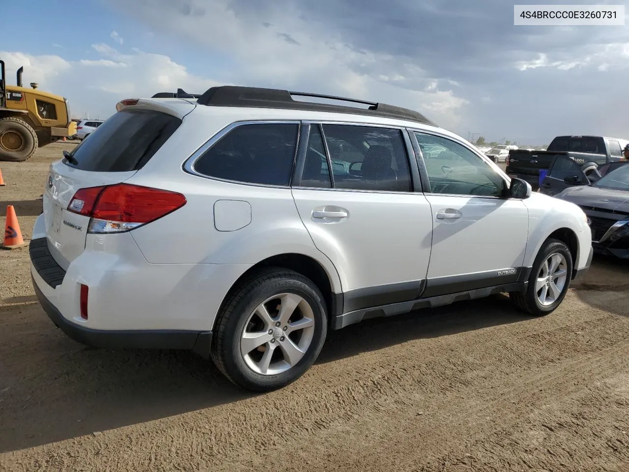 2014 Subaru Outback 2.5I Premium VIN: 4S4BRCCC0E3260731 Lot: 59434314