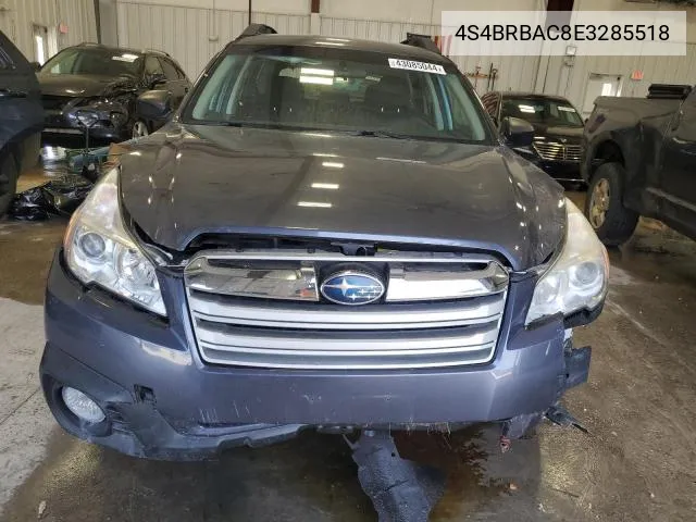 2014 Subaru Outback 2.5I VIN: 4S4BRBAC8E3285518 Lot: 59778144