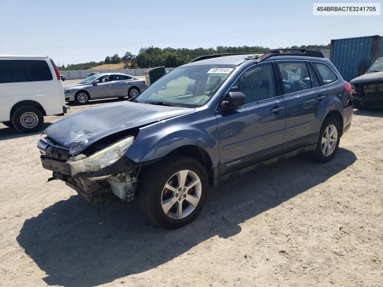 2014 Subaru Outback 2.5I VIN: 4S4BRBAC7E3241705 Lot: 59875444