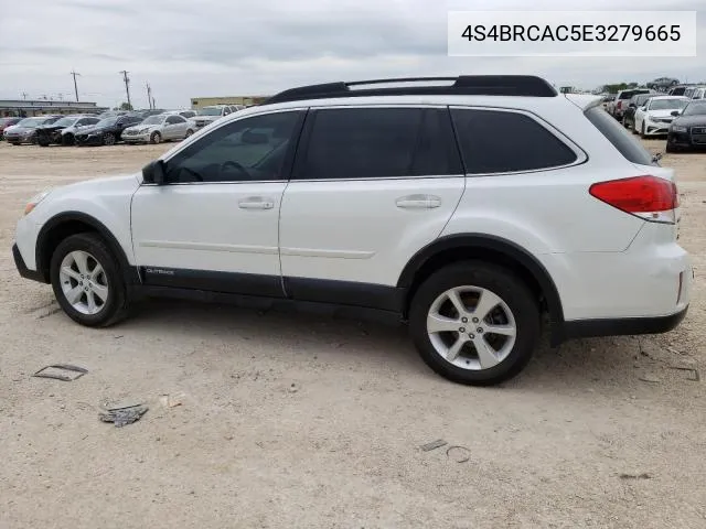 2014 Subaru Outback 2.5I VIN: 4S4BRCAC5E3279665 Lot: 61403124