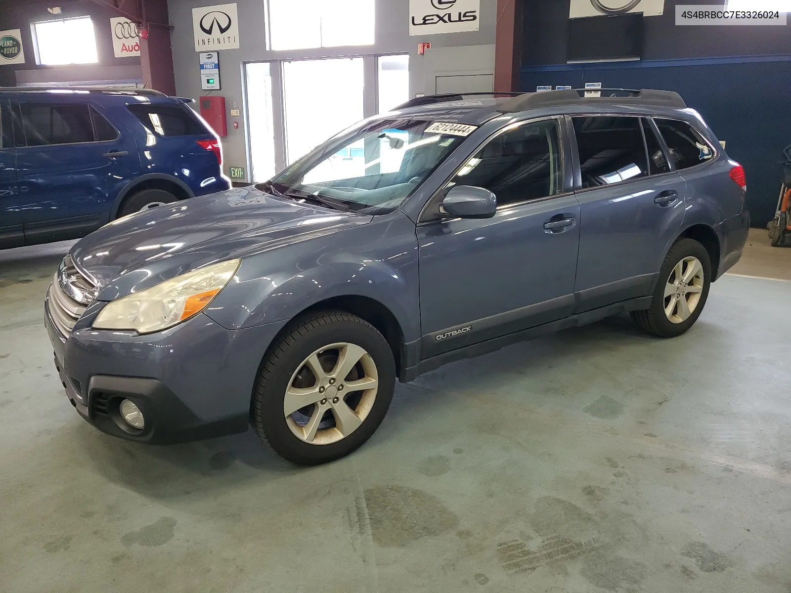 2014 Subaru Outback 2.5I Premium VIN: 4S4BRBCC7E3326024 Lot: 62124444