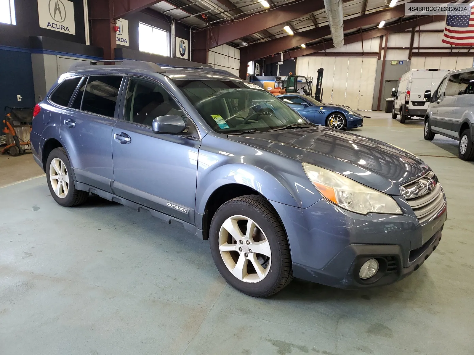 2014 Subaru Outback 2.5I Premium VIN: 4S4BRBCC7E3326024 Lot: 62124444