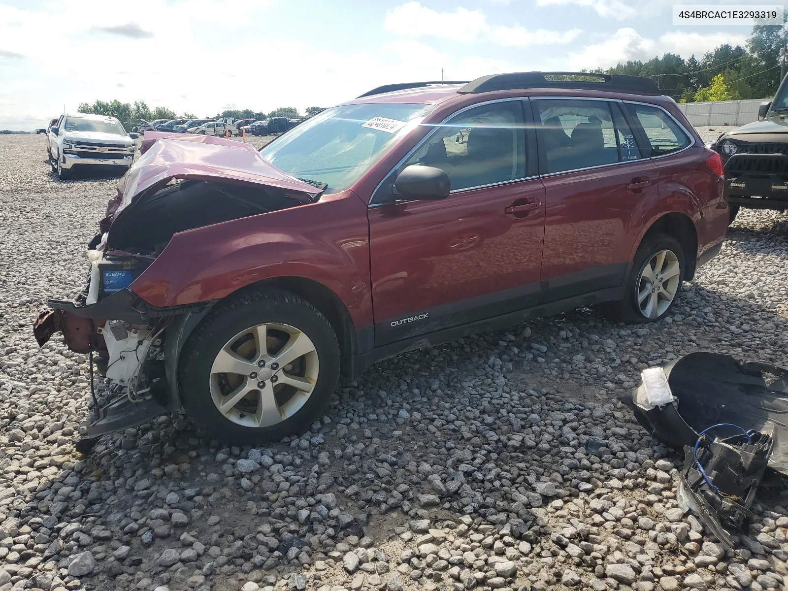 2014 Subaru Outback 2.5I VIN: 4S4BRCAC1E3293319 Lot: 62461024