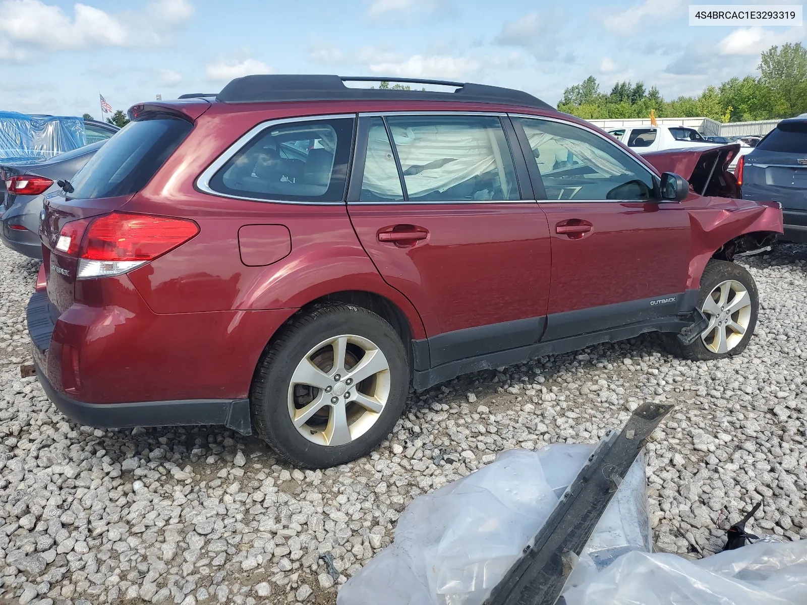 2014 Subaru Outback 2.5I VIN: 4S4BRCAC1E3293319 Lot: 62461024