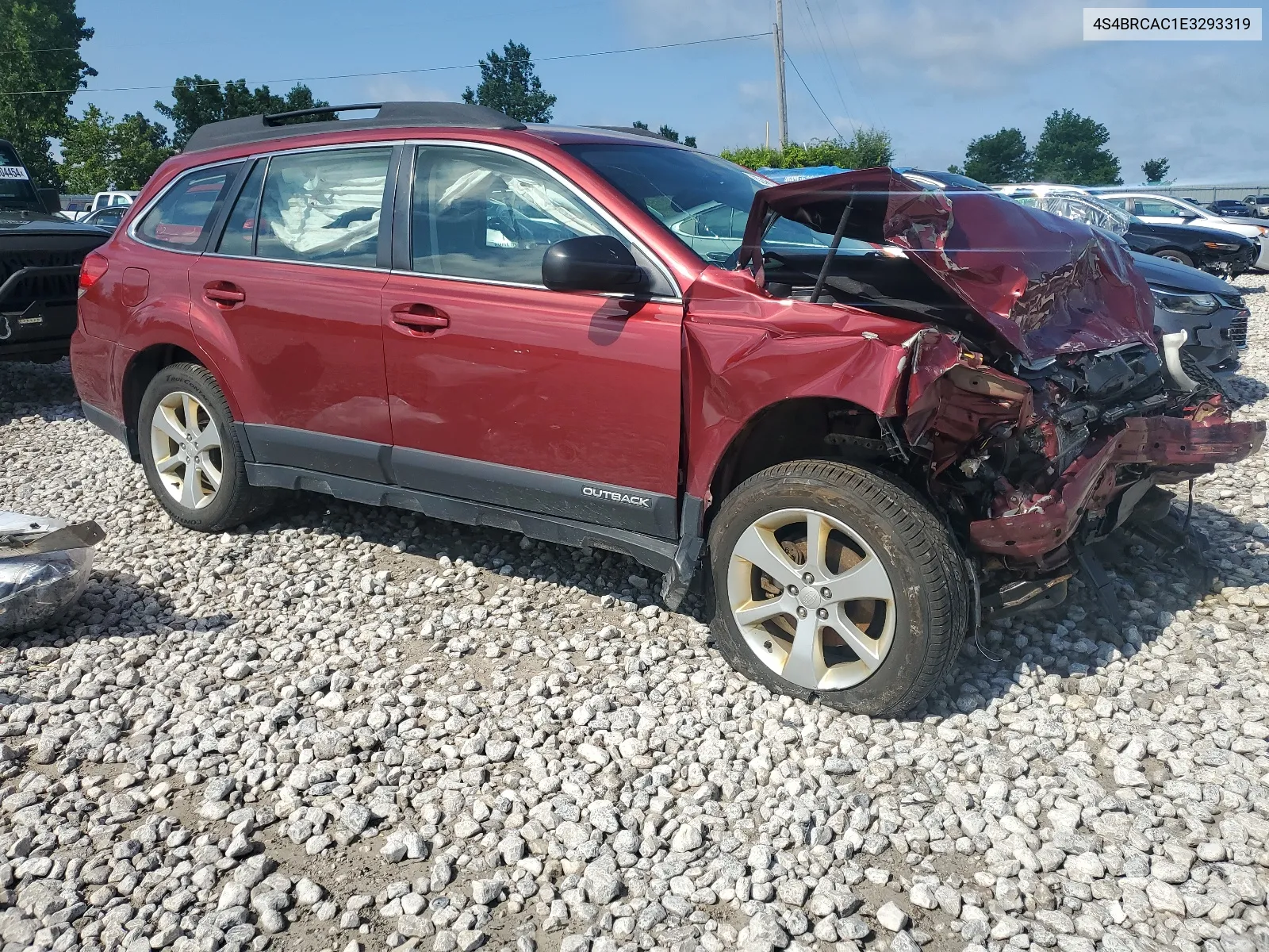 2014 Subaru Outback 2.5I VIN: 4S4BRCAC1E3293319 Lot: 62461024