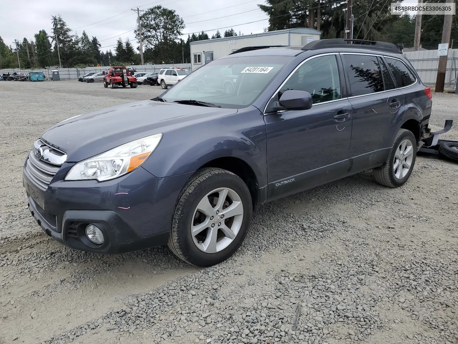 2014 Subaru Outback 2.5I Premium VIN: 4S4BRBDC5E3306305 Lot: 64201164