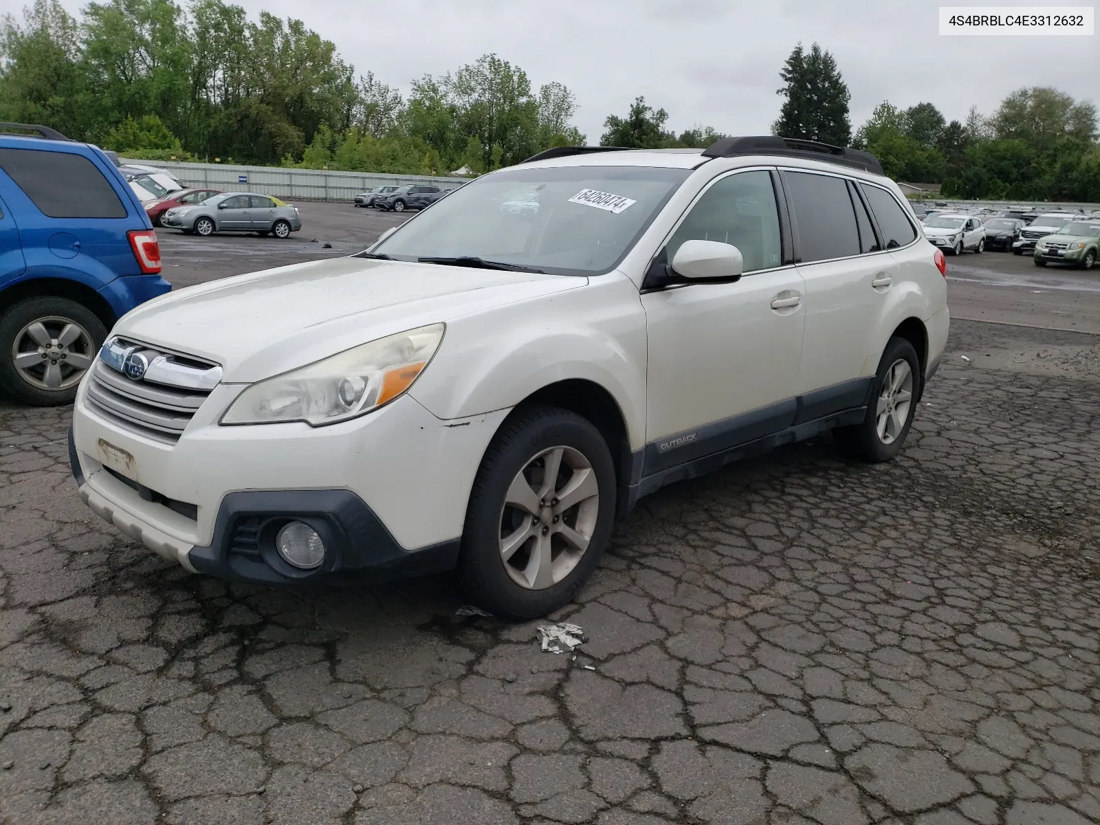 2014 Subaru Outback 2.5I Limited VIN: 4S4BRBLC4E3312632 Lot: 64260474