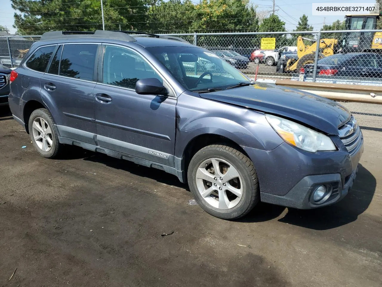 4S4BRBKC8E3271407 2014 Subaru Outback 2.5I Limited