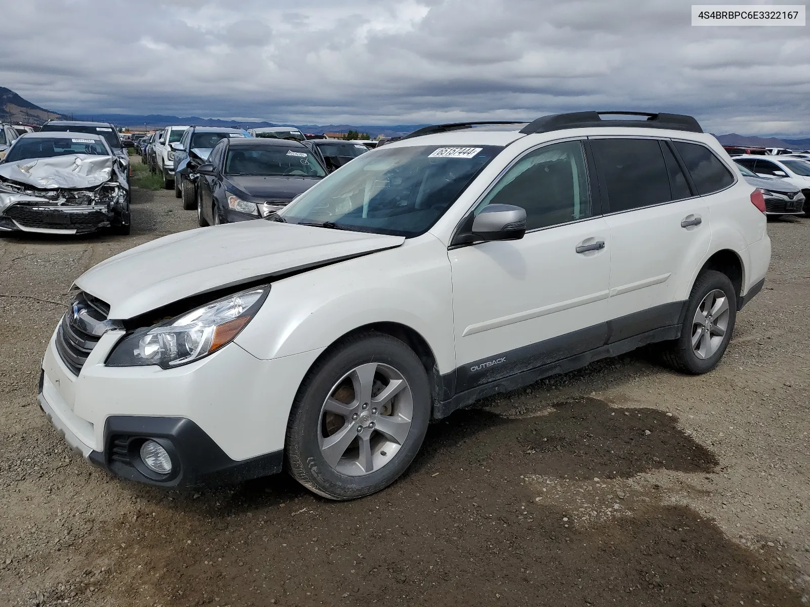 4S4BRBPC6E3322167 2014 Subaru Outback 2.5I Limited