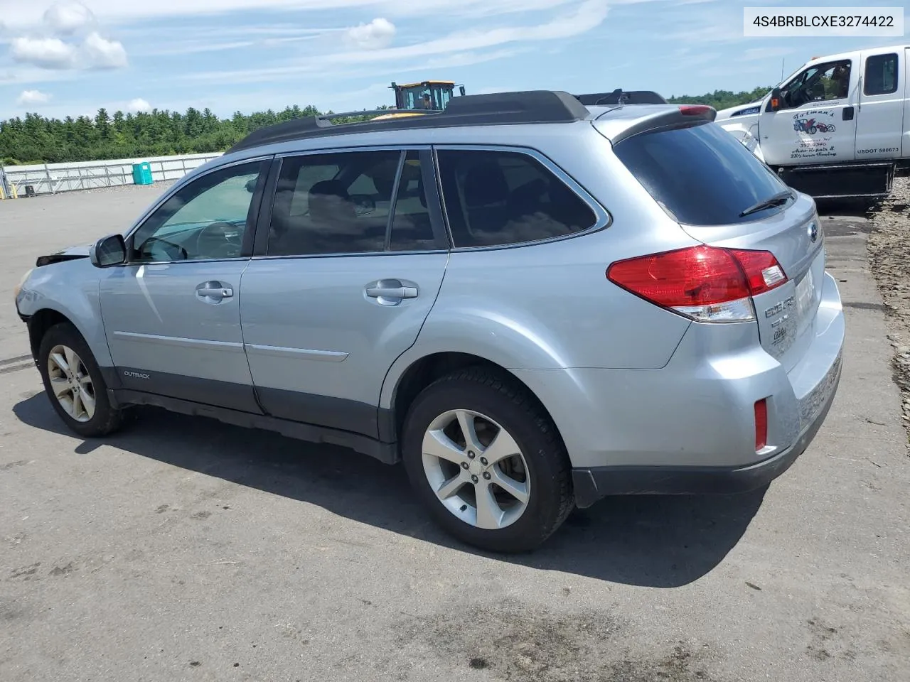 2014 Subaru Outback 2.5I Limited VIN: 4S4BRBLCXE3274422 Lot: 66570434