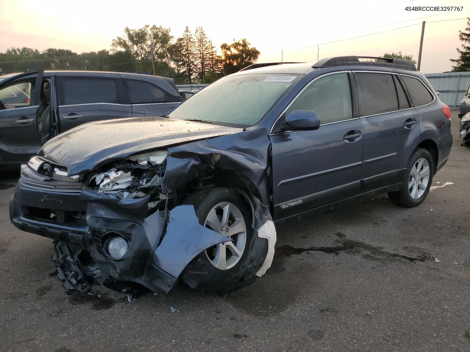 2014 Subaru Outback 2.5I Premium VIN: 4S4BRCCC8E3297767 Lot: 67780904