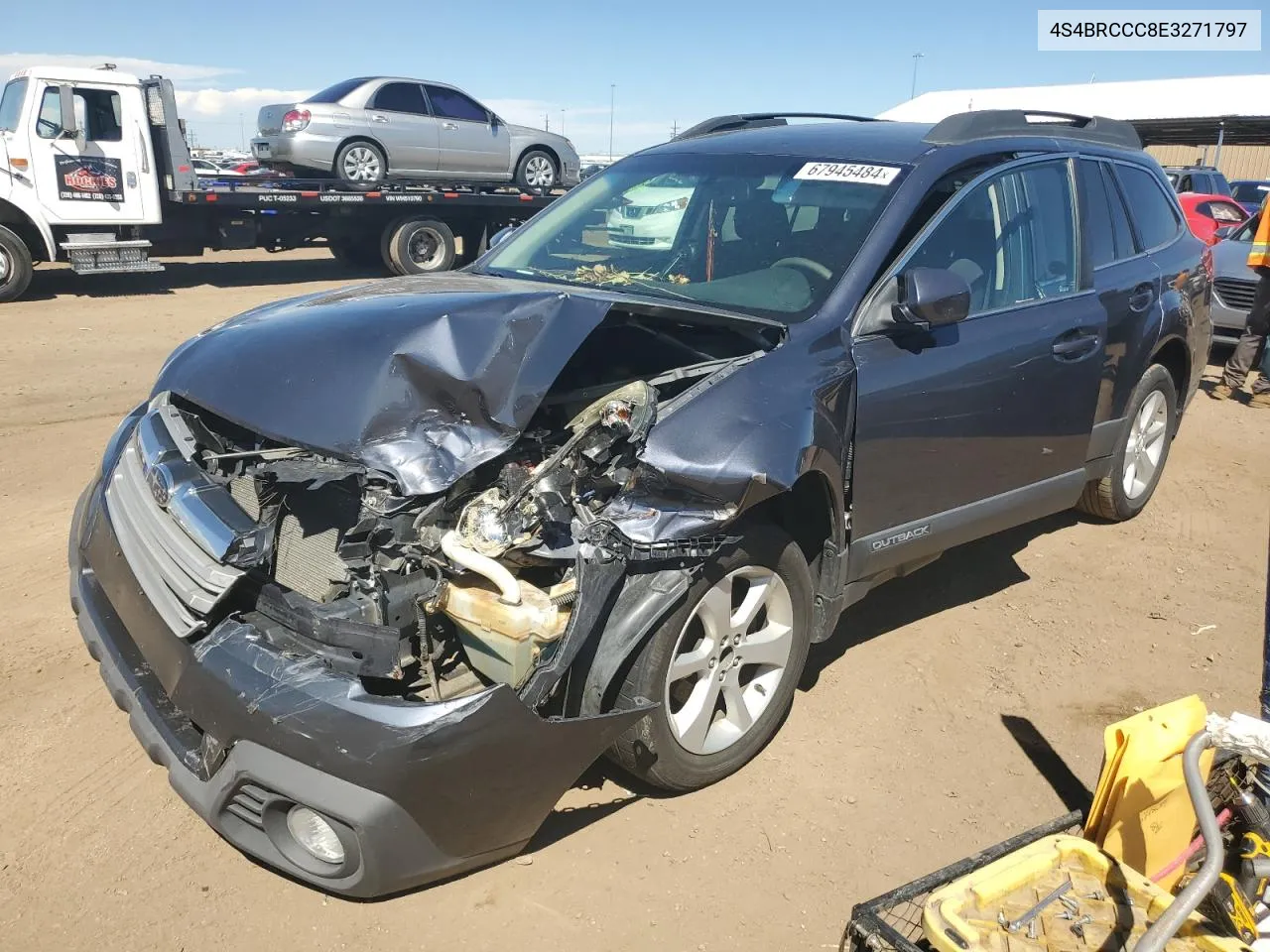 2014 Subaru Outback 2.5I Premium VIN: 4S4BRCCC8E3271797 Lot: 67945484