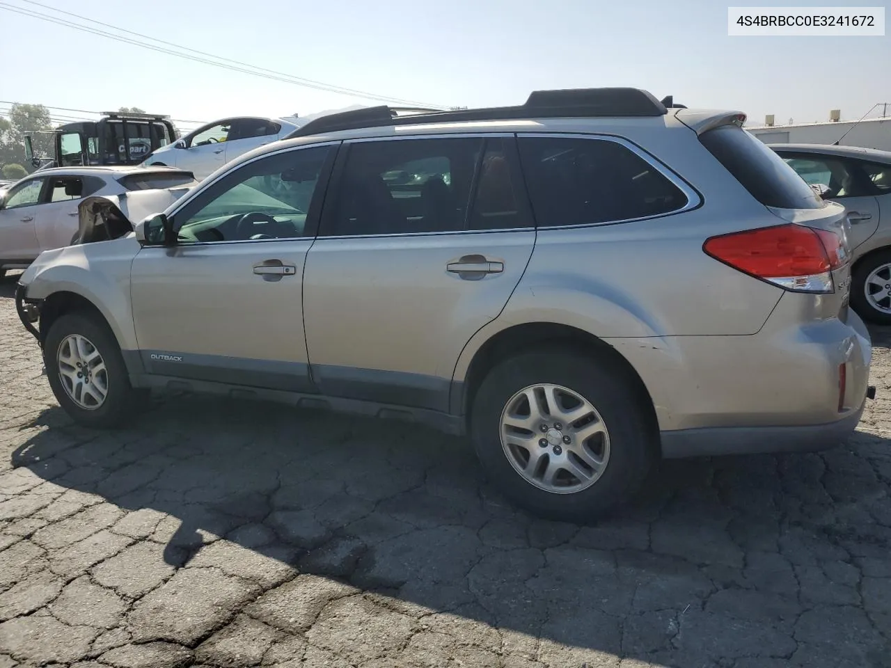 2014 Subaru Outback 2.5I Premium VIN: 4S4BRBCC0E3241672 Lot: 69333184