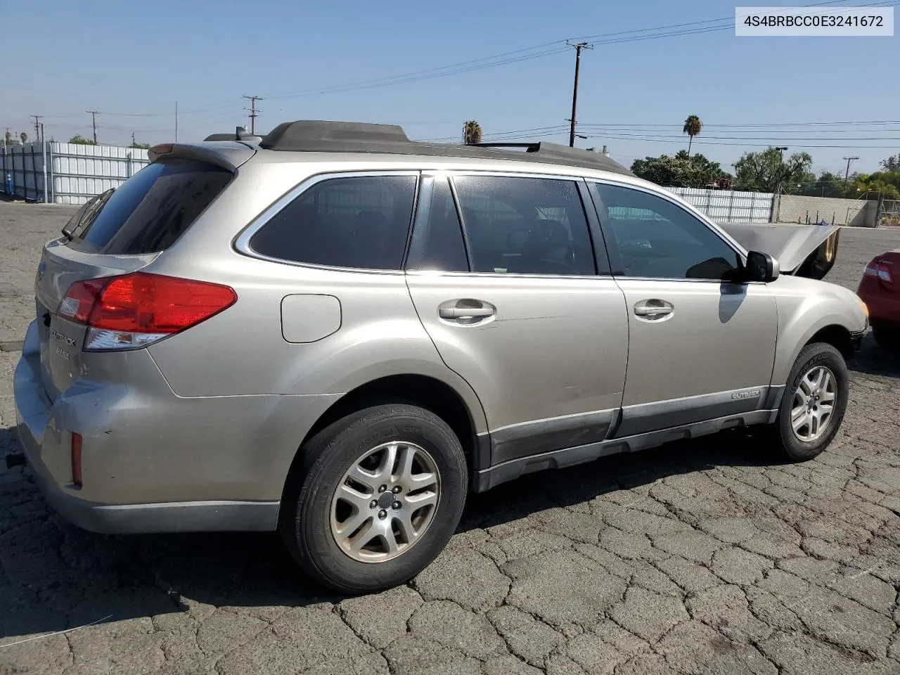 2014 Subaru Outback 2.5I Premium VIN: 4S4BRBCC0E3241672 Lot: 69333184