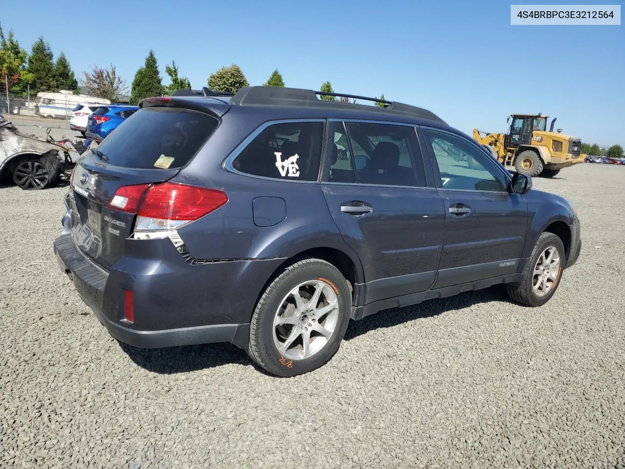 2014 Subaru Outback 2.5I Limited VIN: 4S4BRBPC3E3212564 Lot: 69421524