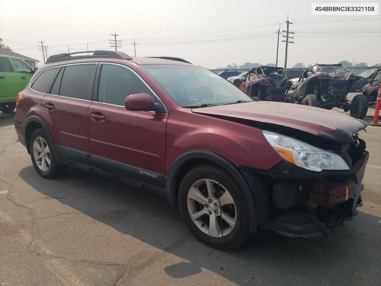 4S4BRBNC3E3321108 2014 Subaru Outback 2.5I Limited