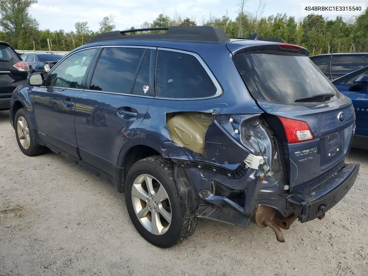 4S4BRBKC1E3315540 2014 Subaru Outback 2.5I Limited