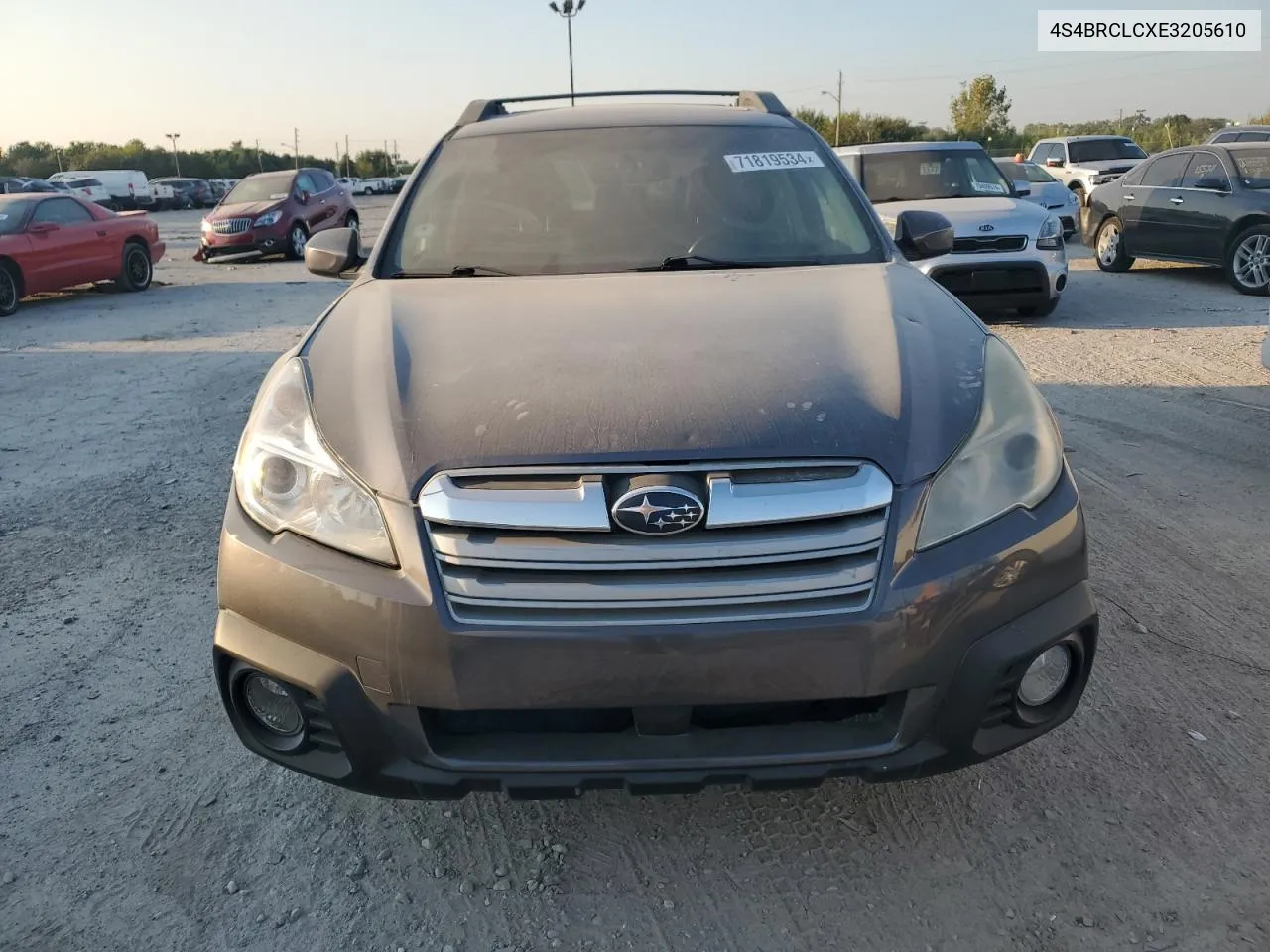 2014 Subaru Outback 2.5I Limited VIN: 4S4BRCLCXE3205610 Lot: 71819534