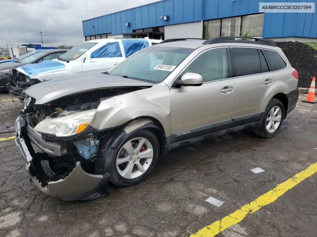 4S4BRCCC3E3207599 2014 Subaru Outback 2.5I Premium