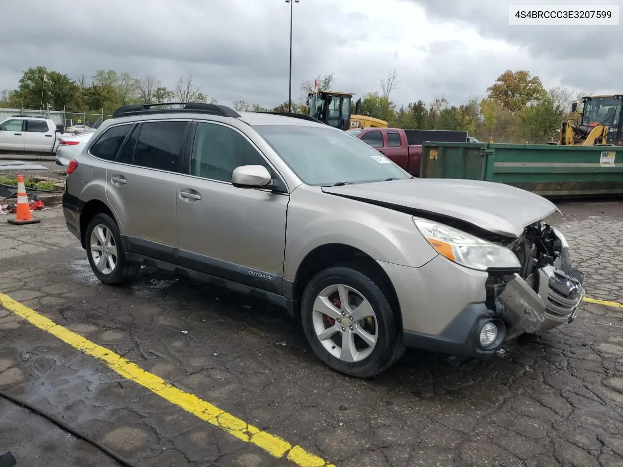 4S4BRCCC3E3207599 2014 Subaru Outback 2.5I Premium