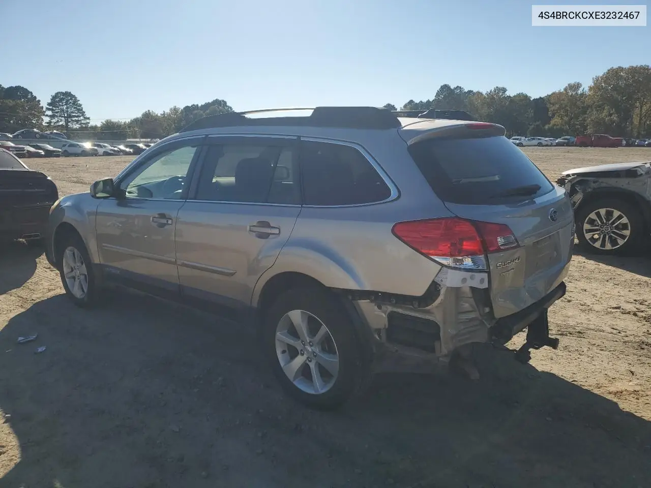 4S4BRCKCXE3232467 2014 Subaru Outback 2.5I Limited