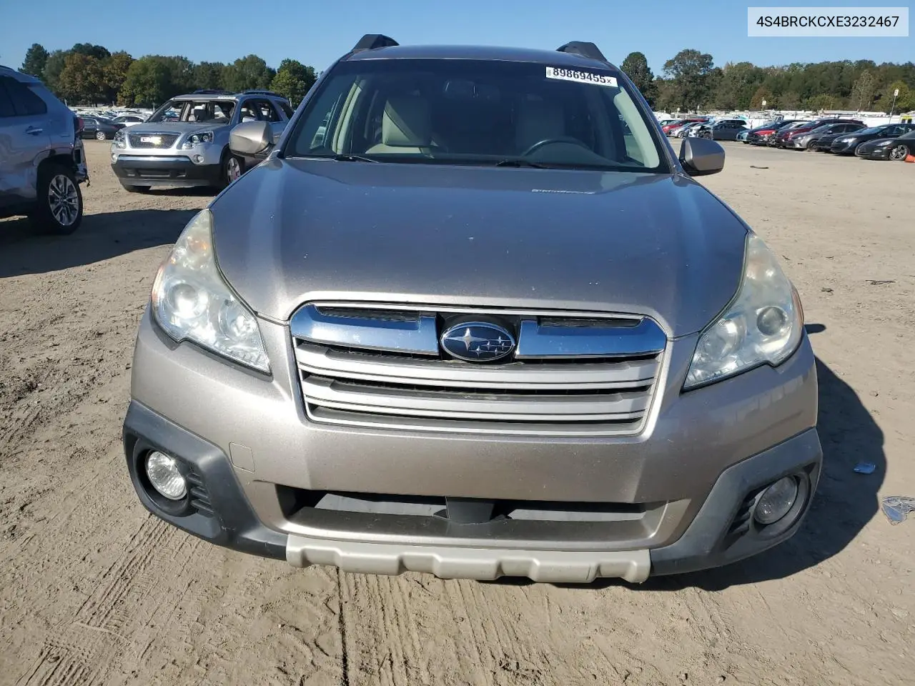 4S4BRCKCXE3232467 2014 Subaru Outback 2.5I Limited