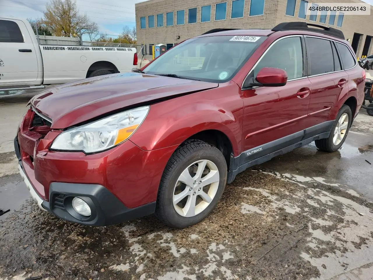 4S4BRDLC5E2206143 2014 Subaru Outback 3.6R Limited