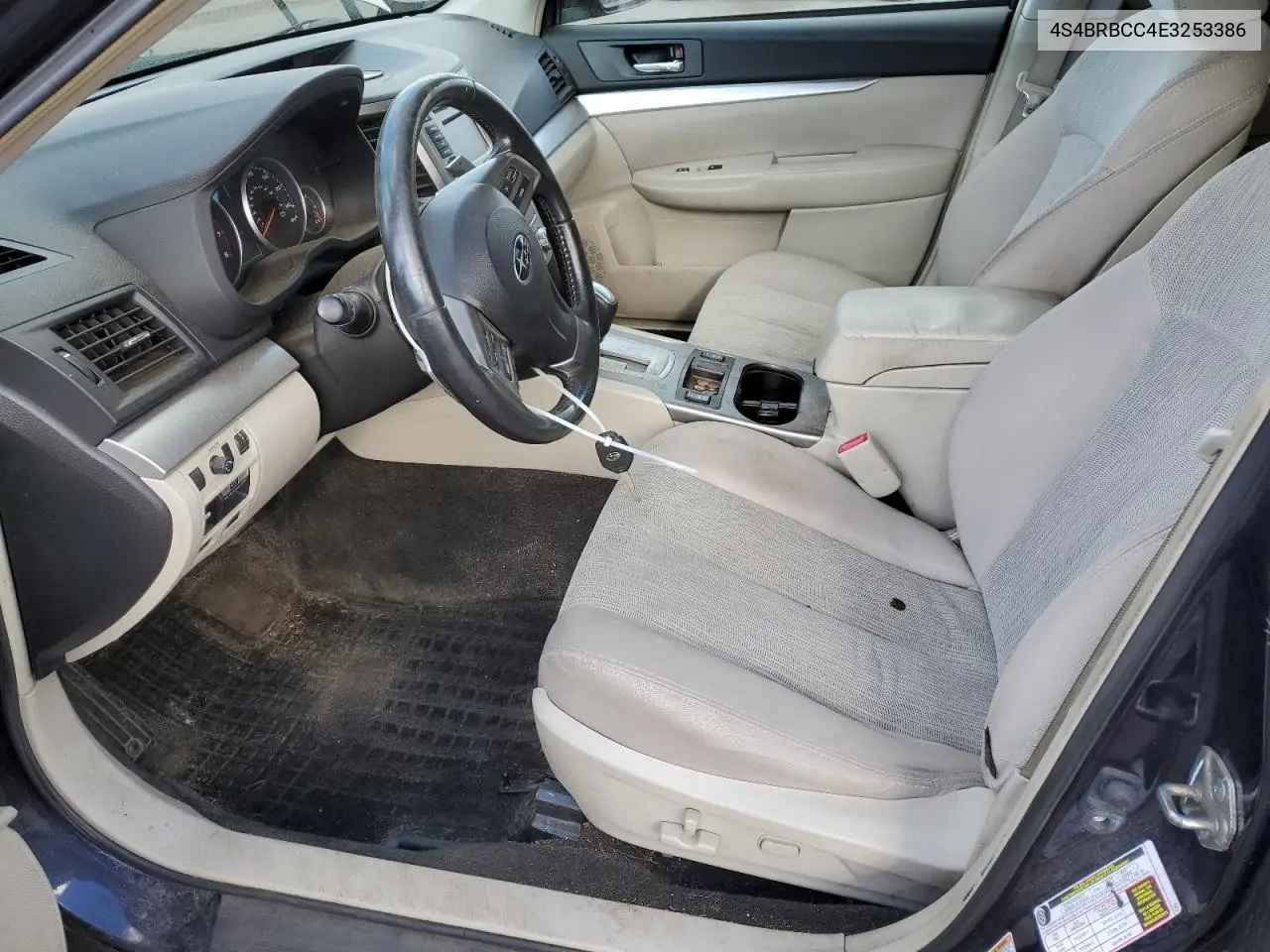 4S4BRBCC4E3253386 2014 Subaru Outback 2.5I Premium