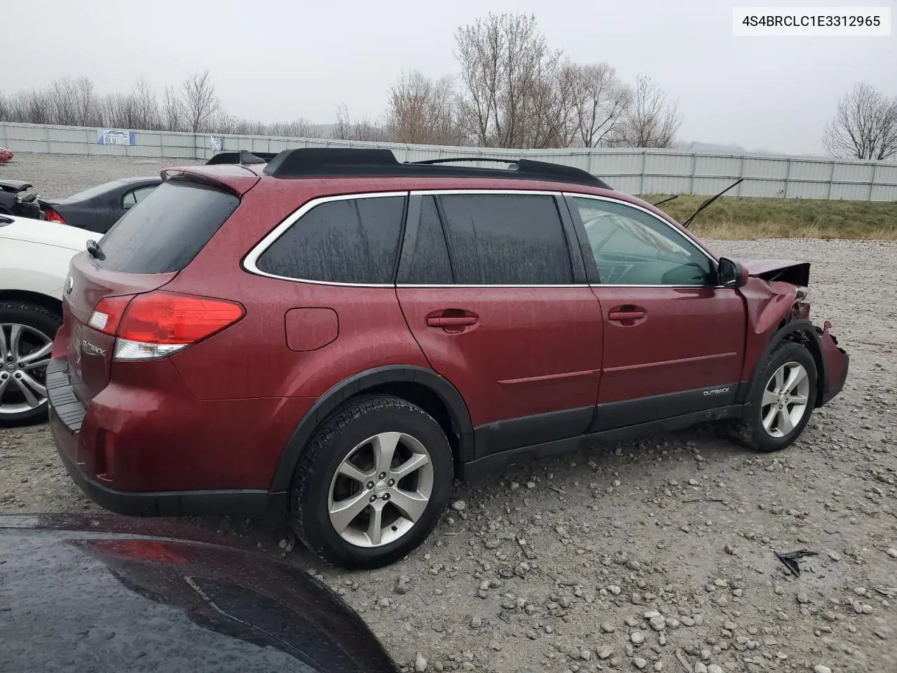 4S4BRCLC1E3312965 2014 Subaru Outback 2.5I Limited