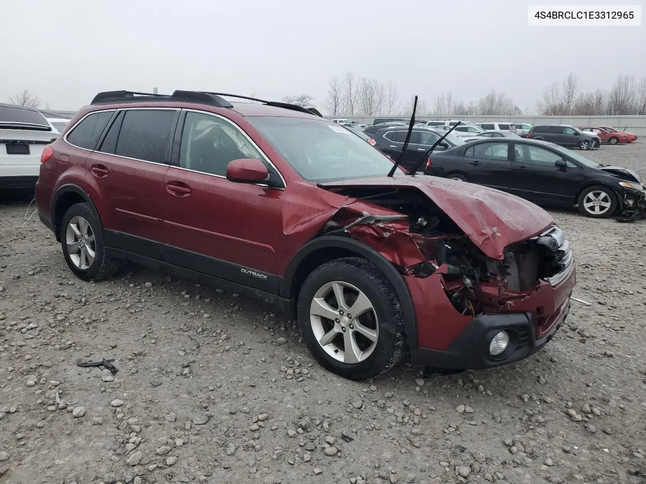 4S4BRCLC1E3312965 2014 Subaru Outback 2.5I Limited