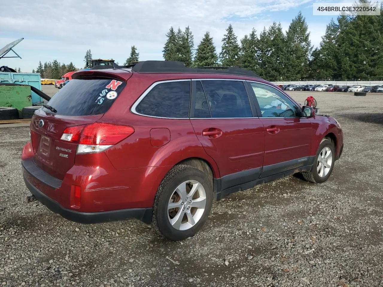 4S4BRBLC3E3220542 2014 Subaru Outback 2.5I Limited