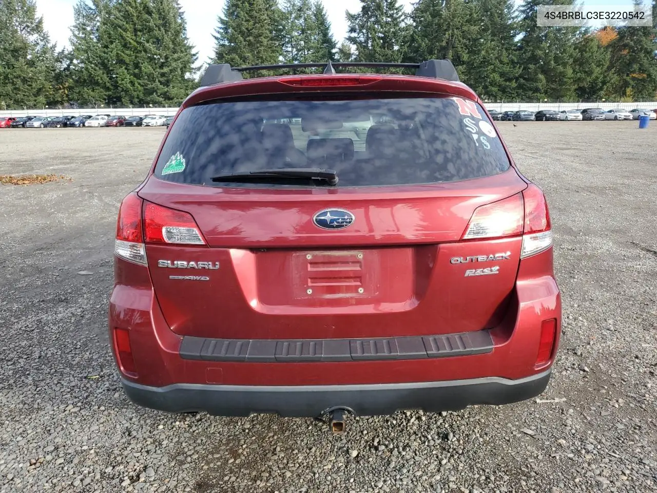 4S4BRBLC3E3220542 2014 Subaru Outback 2.5I Limited