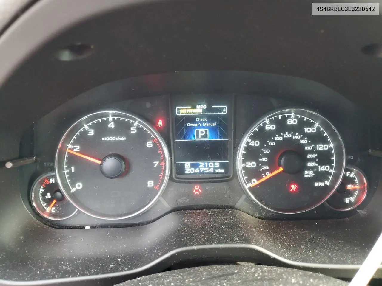 4S4BRBLC3E3220542 2014 Subaru Outback 2.5I Limited