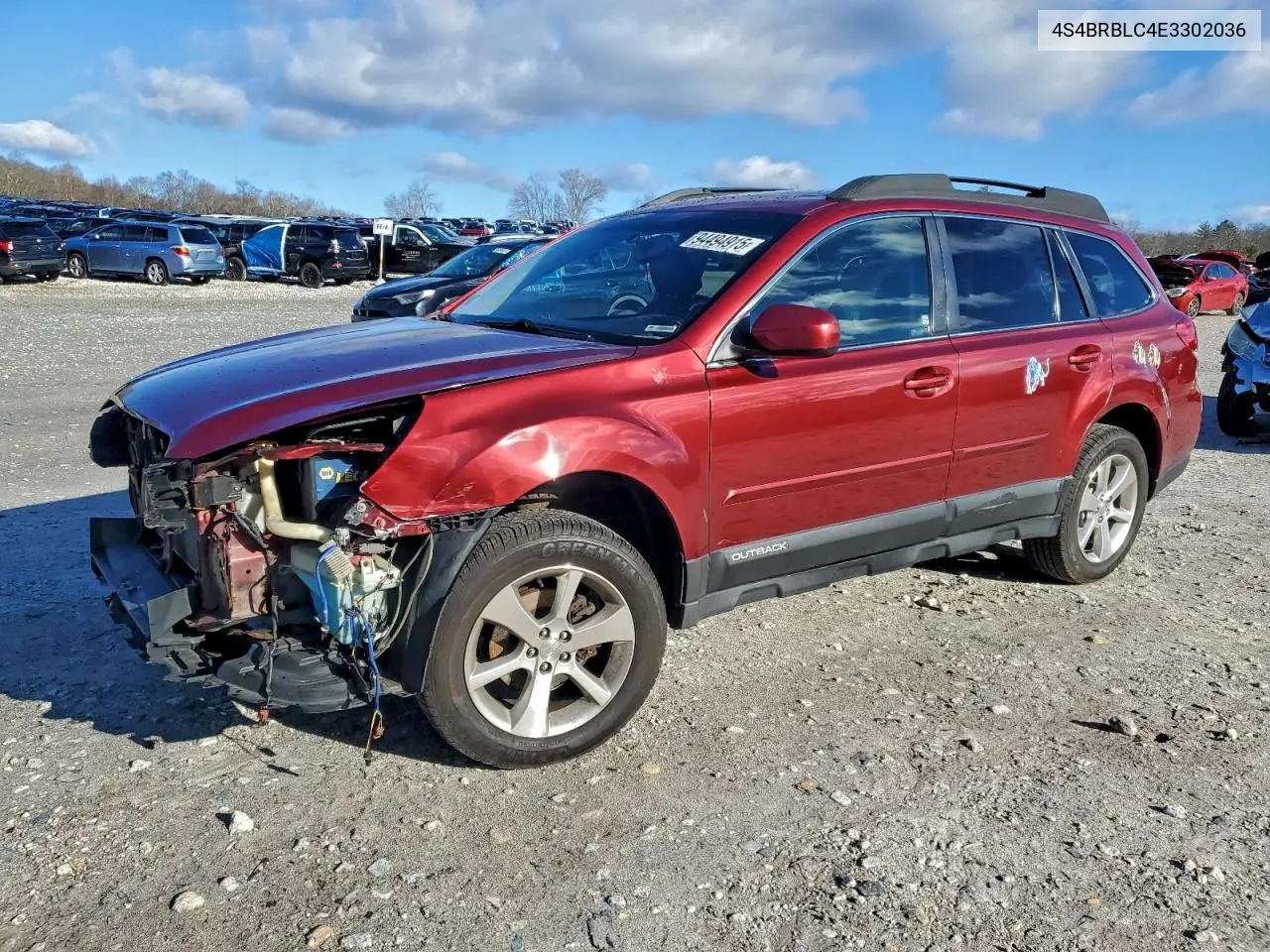 4S4BRBLC4E3302036 2014 Subaru Outback 2.5I Limited