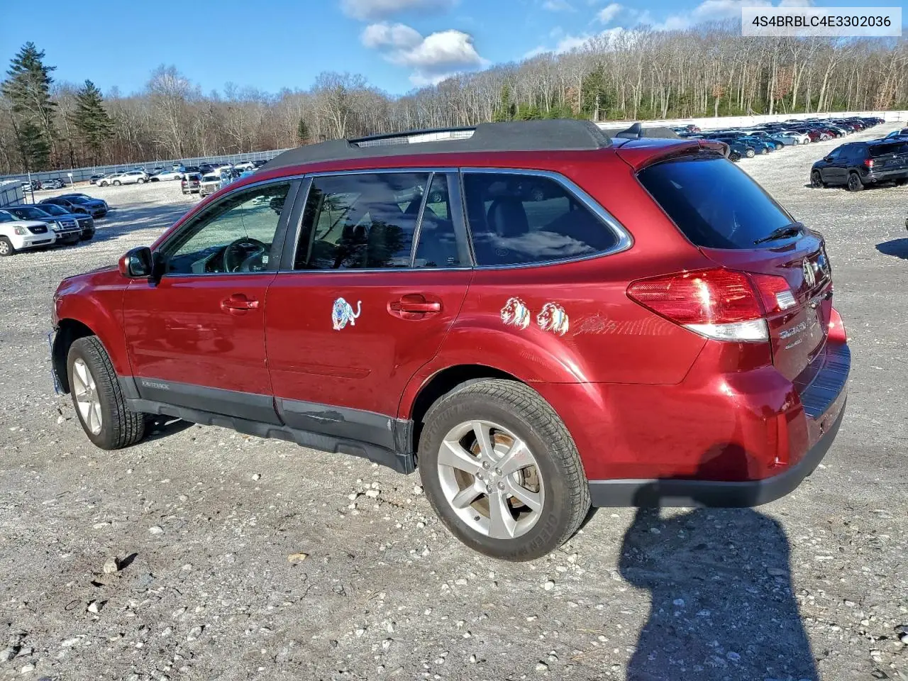 4S4BRBLC4E3302036 2014 Subaru Outback 2.5I Limited